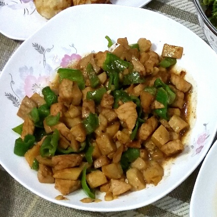 黑椒杏鲍菇牛肉粒