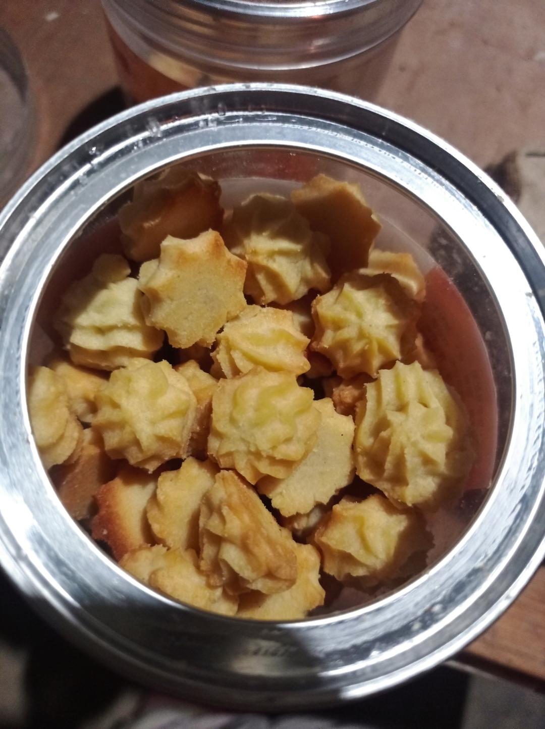 曲奇饼干，完美配方超好挤，酥到不敢碰，一个月还能酥掉渣