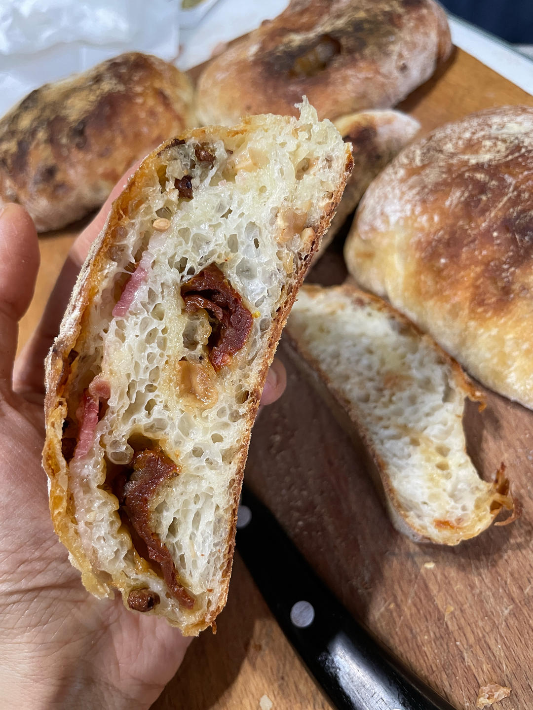 【ciabatta】家庭版恰巴塔，软乎乎的拖鞋面包