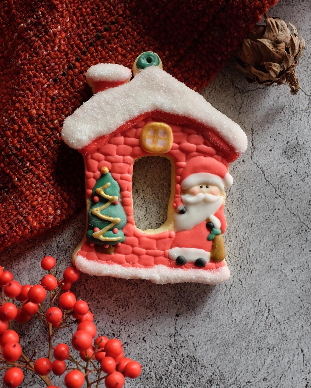 一块走心的婚礼糖霜饼干