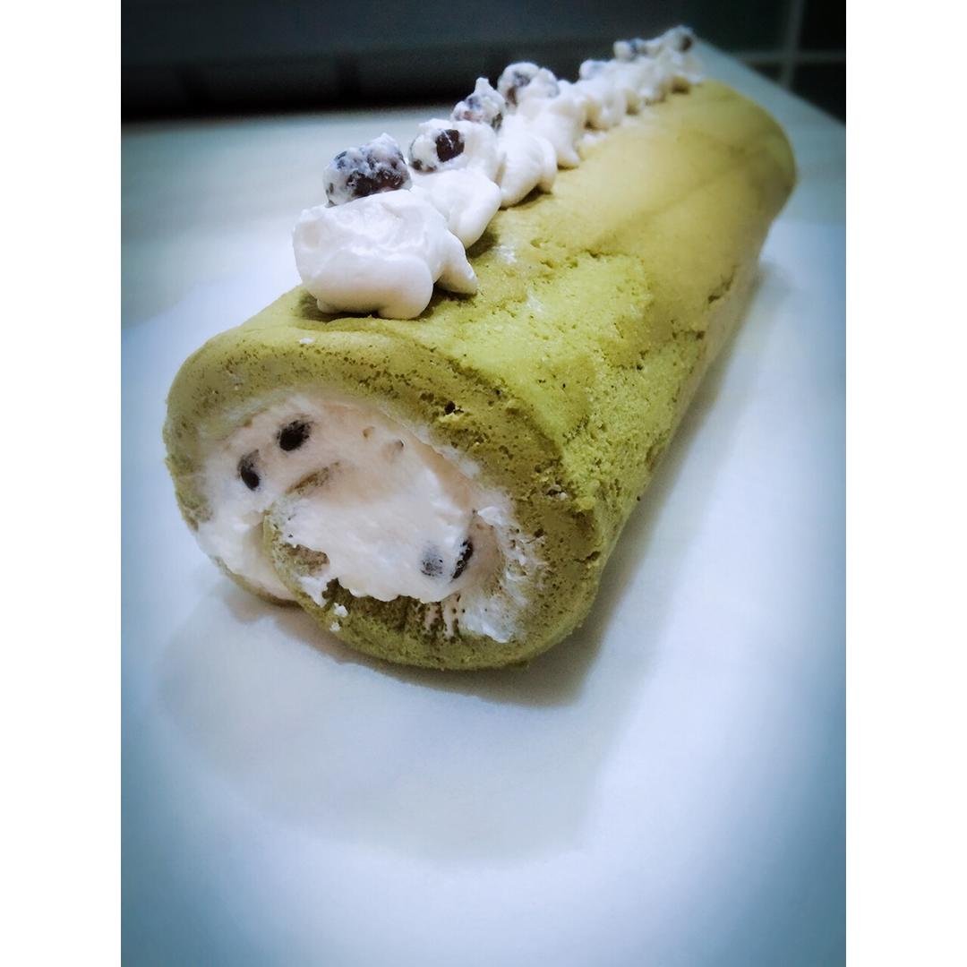 抹茶戚风蛋糕卷