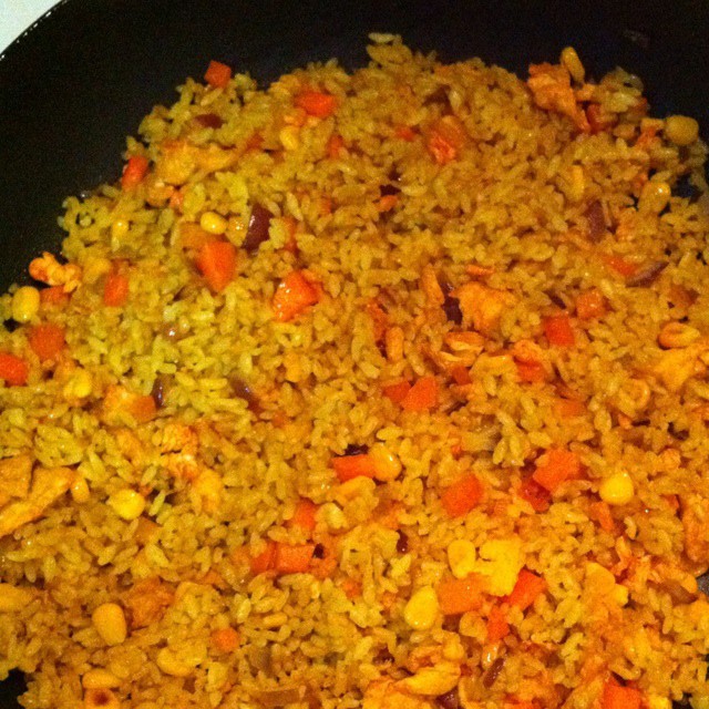 海鲜咖喱炒饭