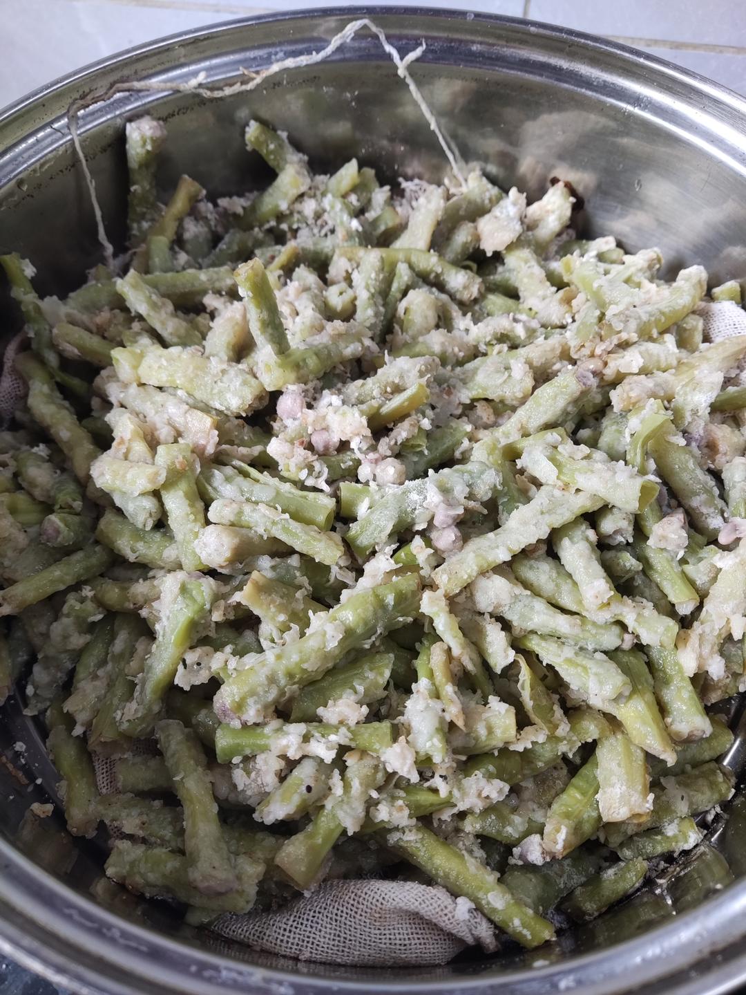 蒸豆角