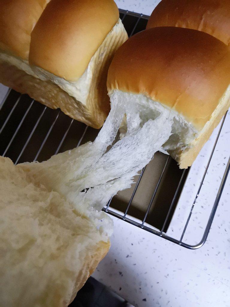 超软拉丝牛奶吐司🍞一次发酵