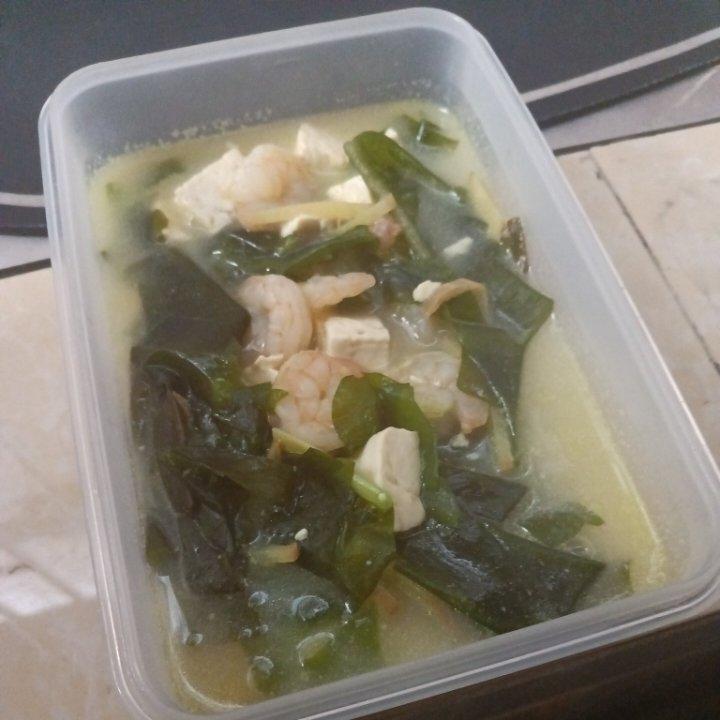🔥超级好喝的虾仁海带豆腐汤～低脂美味还营养
