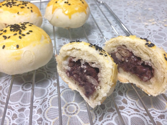 红豆酥饼（附油酥不测漏的办法）