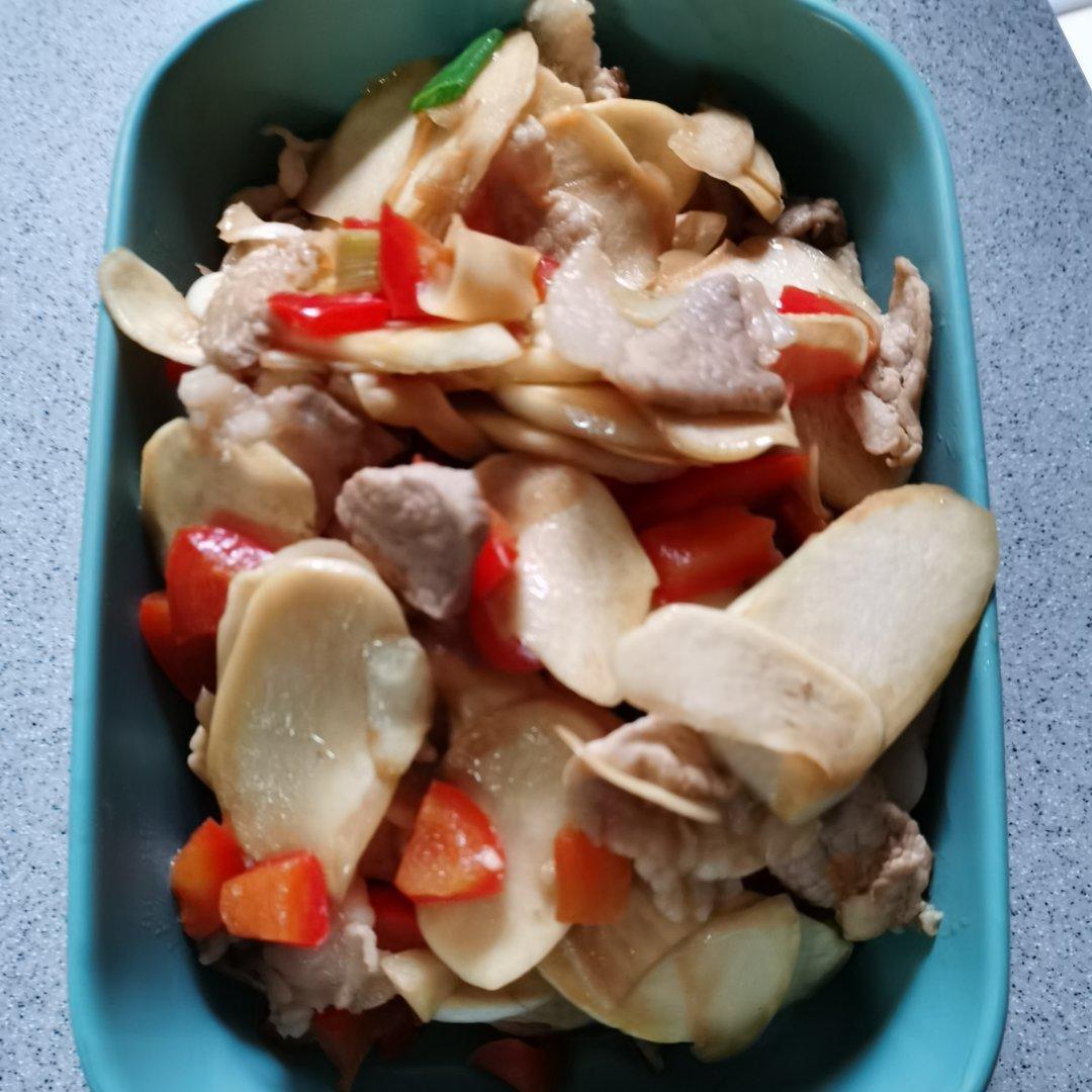 高笋炒肉片