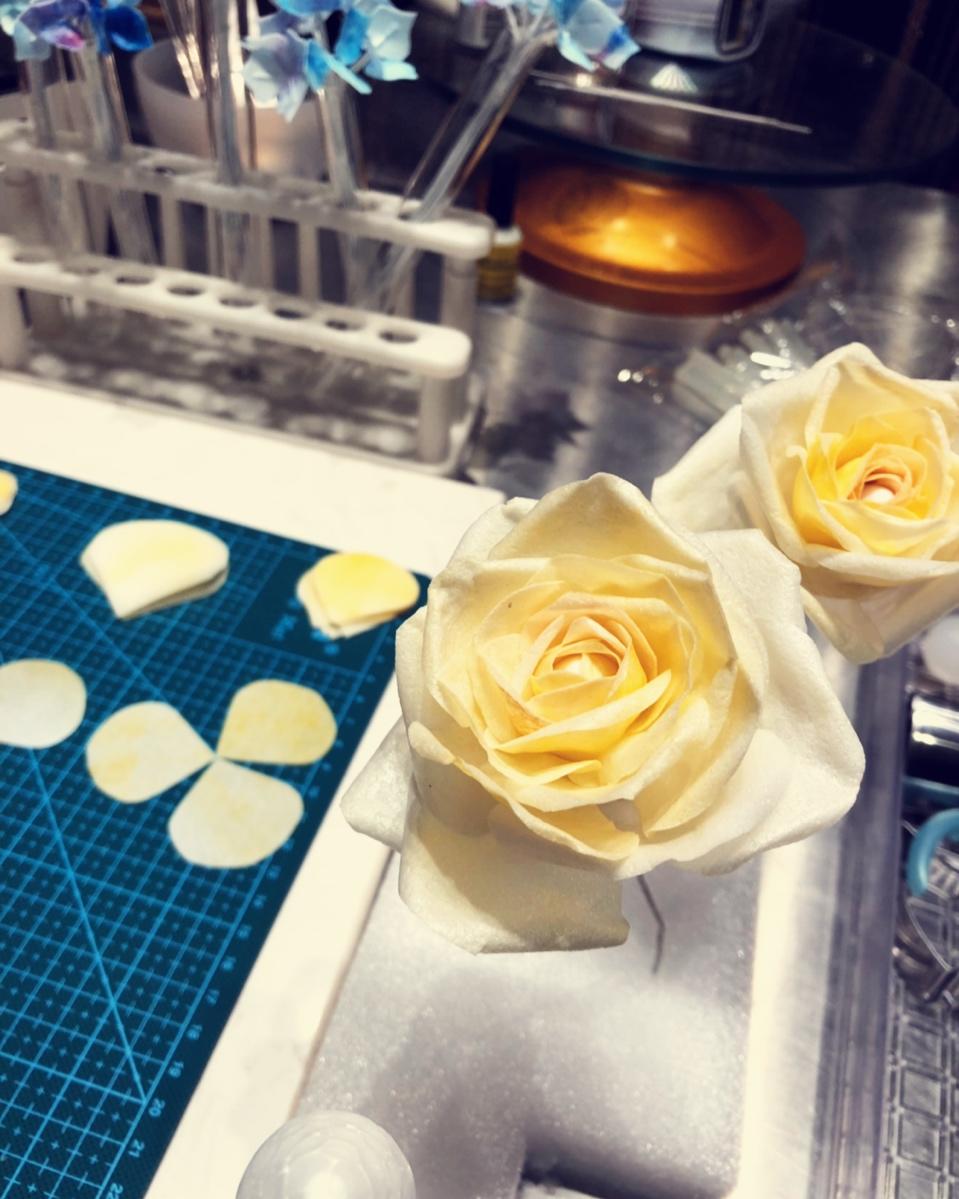 糯米纸、糖纸花-玫瑰