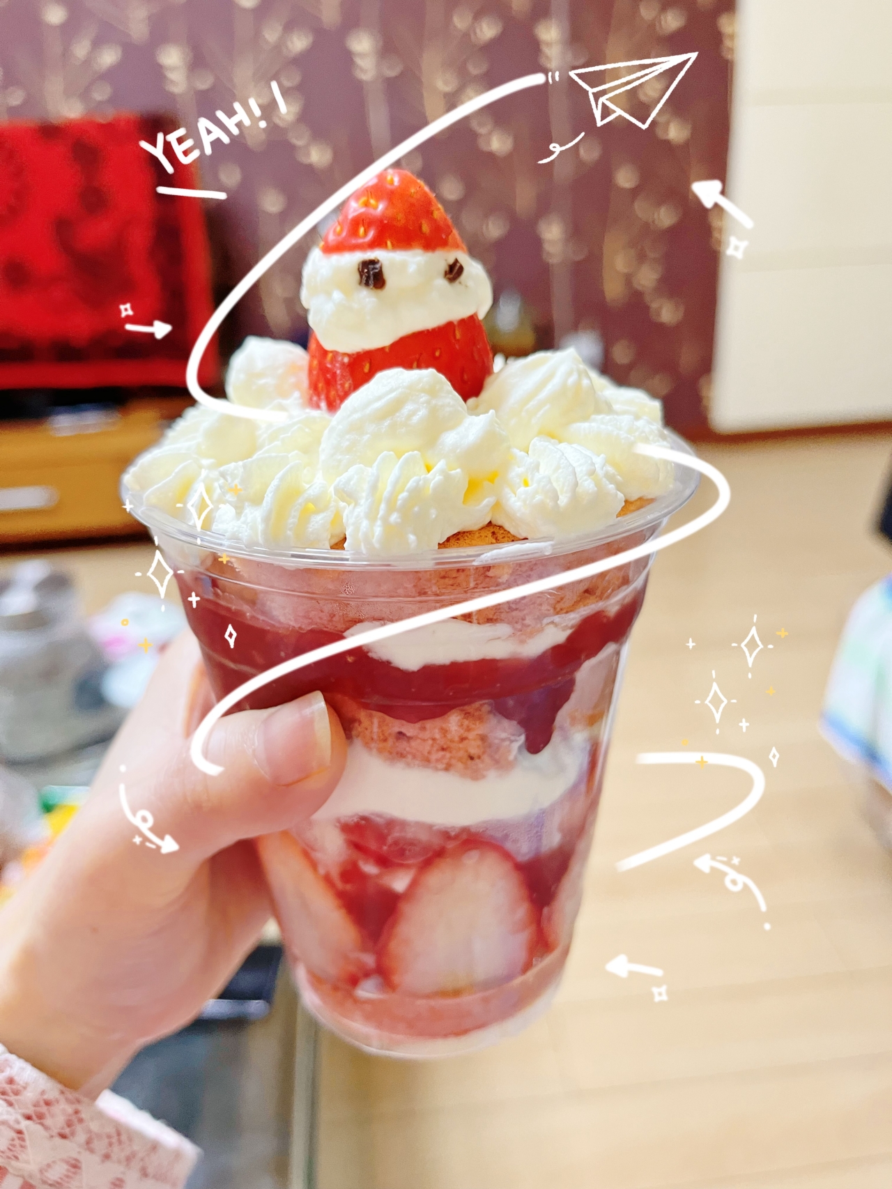 【新年限定】红丝绒草莓奶冻胖胖杯
