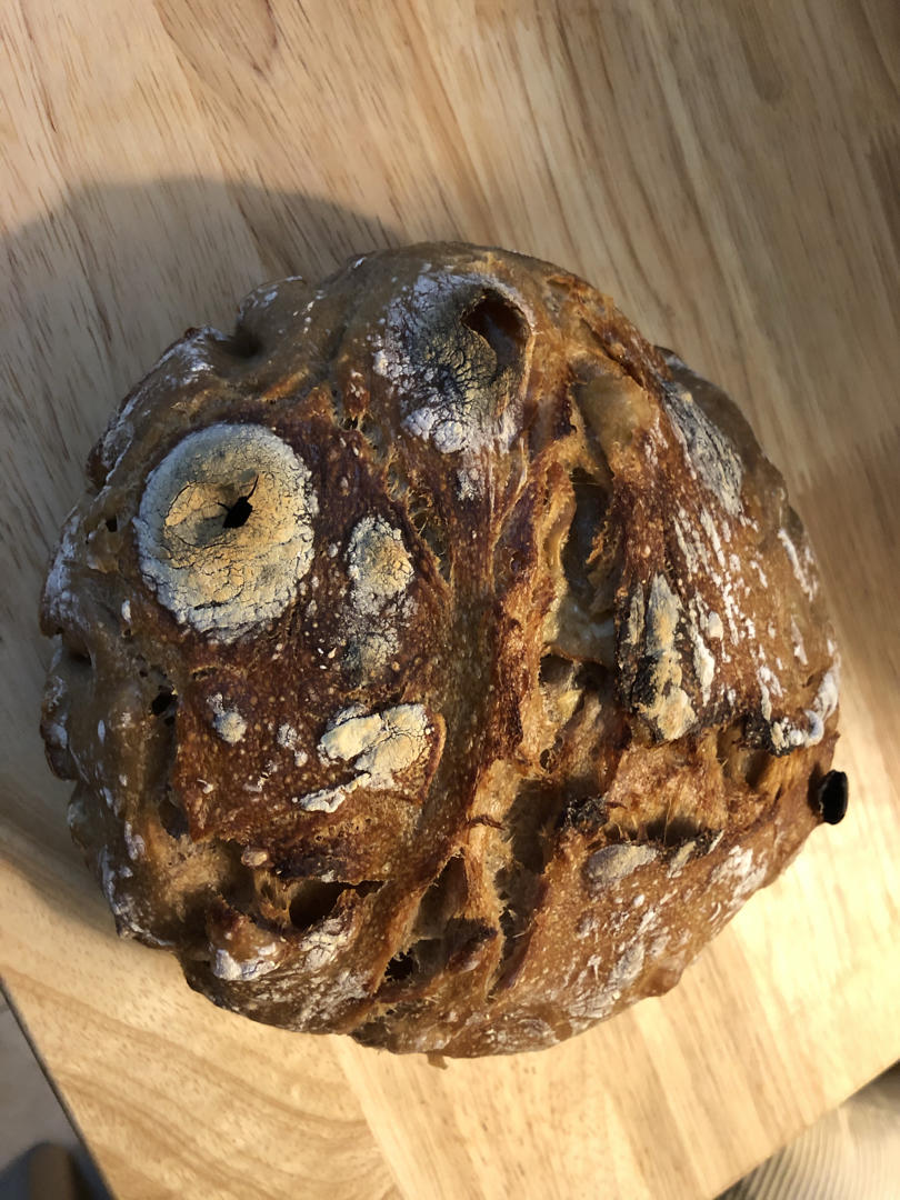 sourdough苹果肉桂欧包