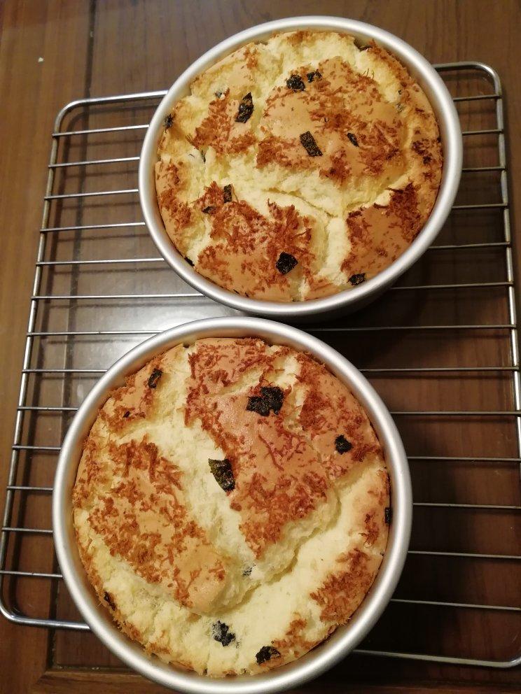 香葱肉松戚风蛋糕6寸