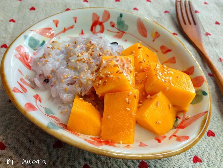 芒果糯米饭的做法