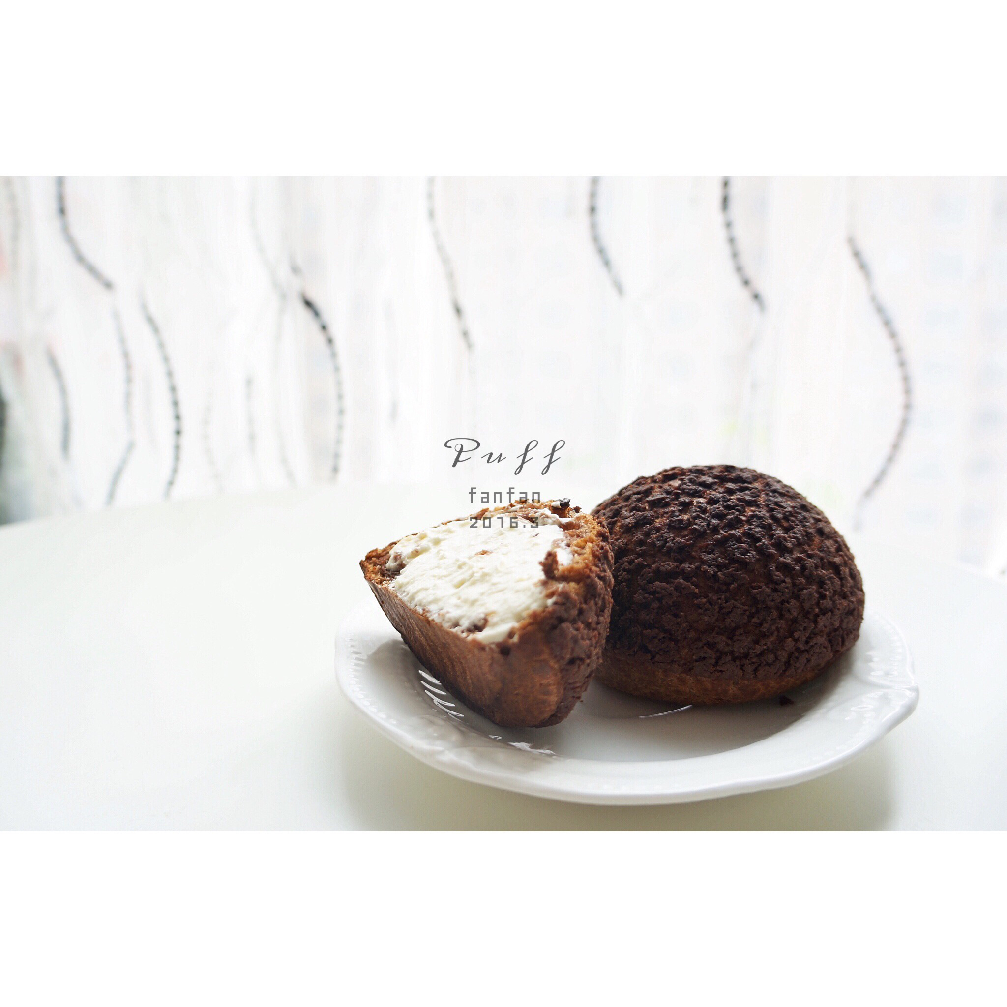 巧克力酥皮泡芙