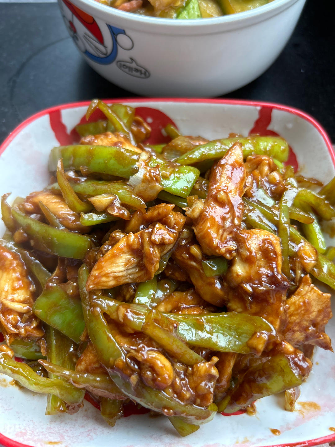 巨好吃的青椒炒鸡胸肉丝，超下饭