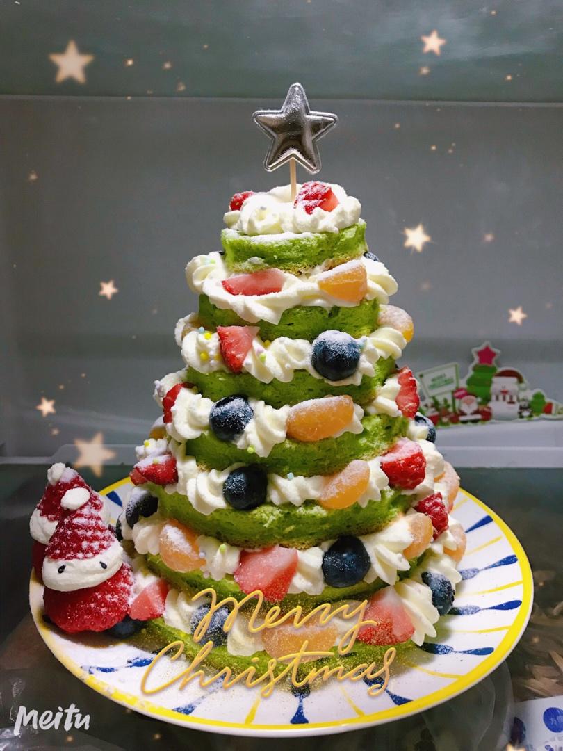 免烤箱❗️高颜值巨好吃的圣诞树松饼蛋糕🎄手把手教你做，让我们一起快乐过圣诞。