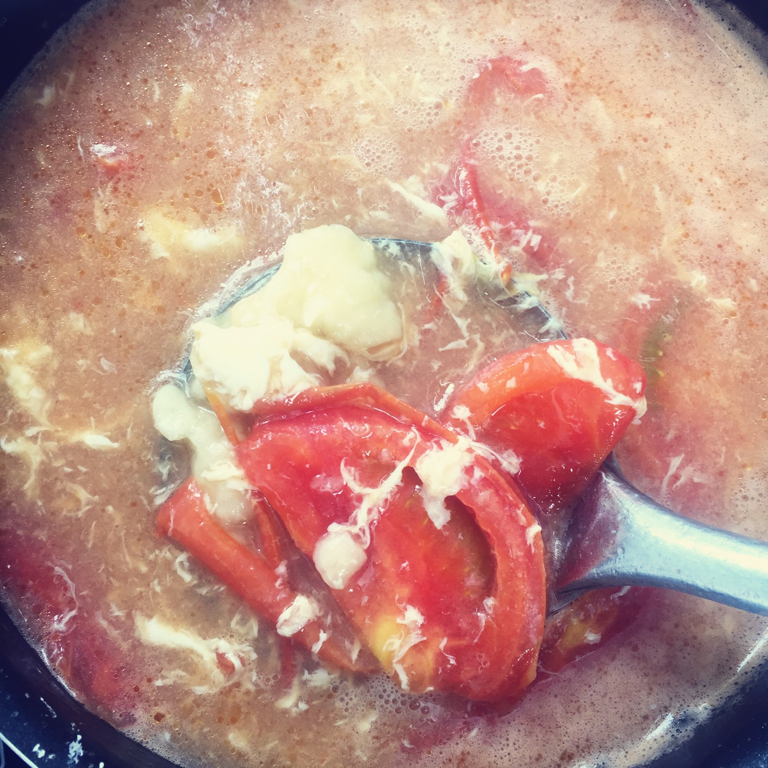 西红柿鸡蛋疙瘩汤