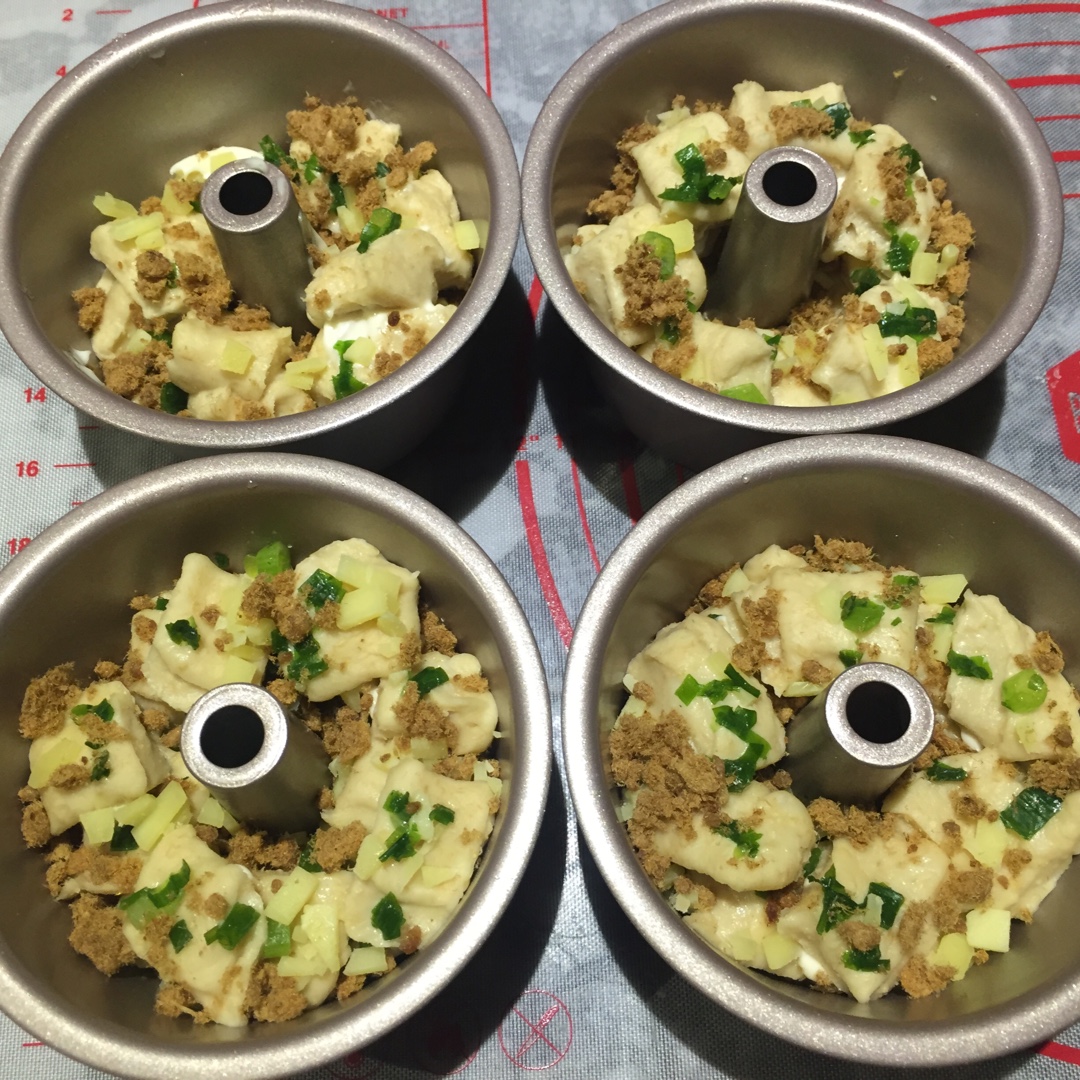 香葱肉松手撕吐司