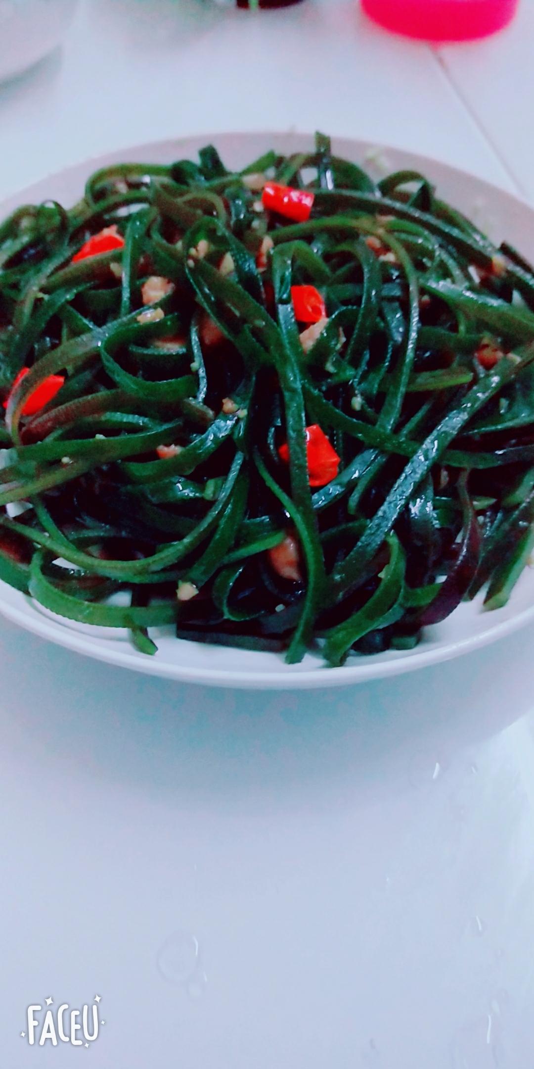 肉沫辣炒海带丝