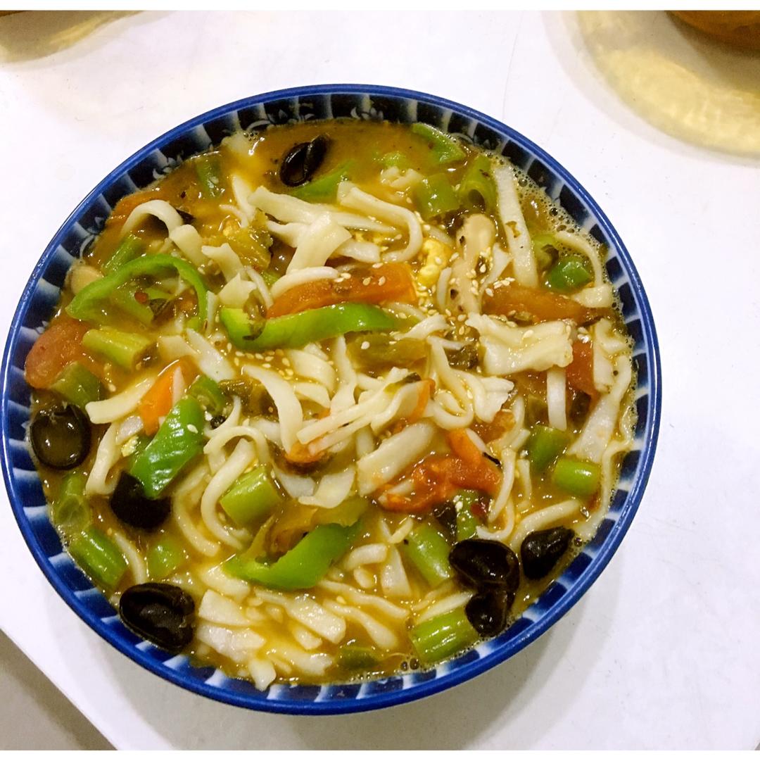 清心_t8zi做的手擀面