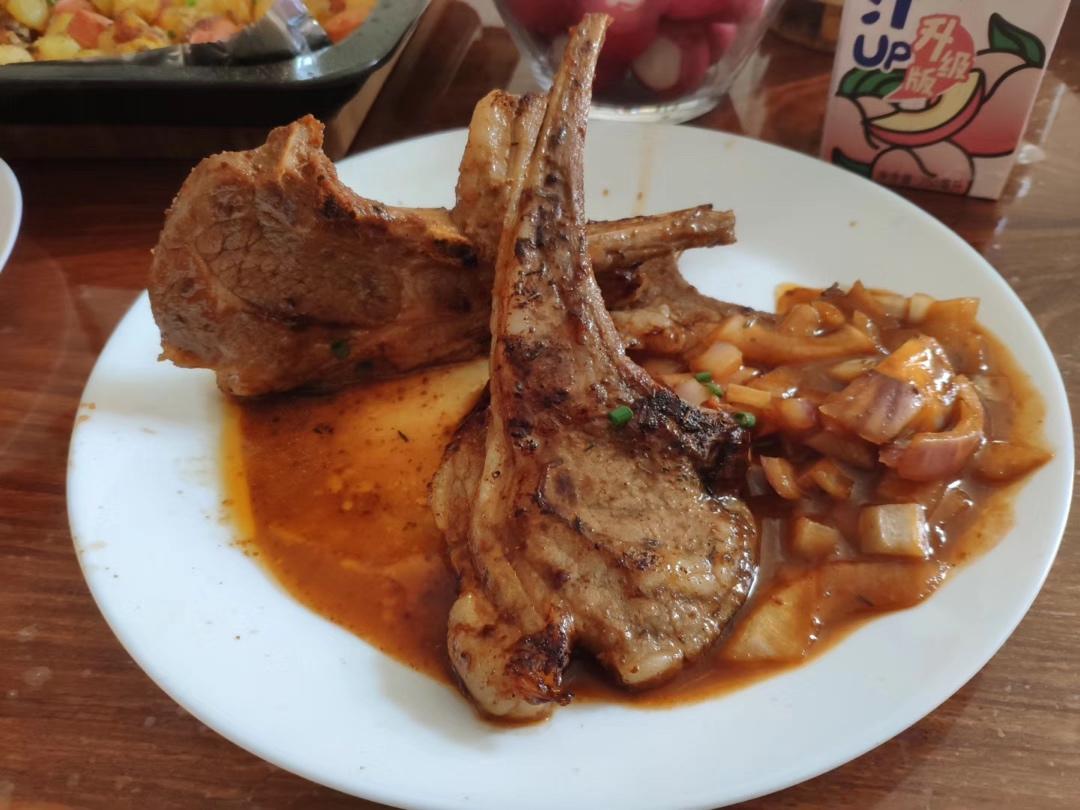 烤箱版法式小羊排