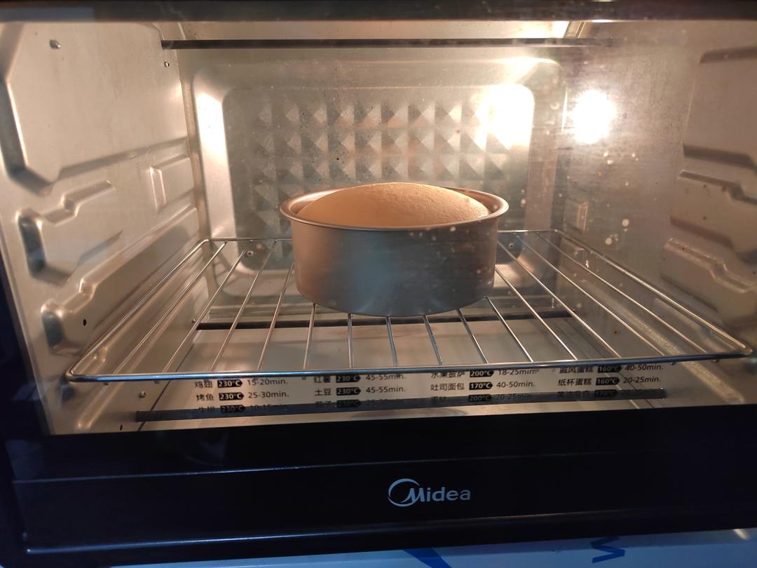 6寸原味戚风蛋糕