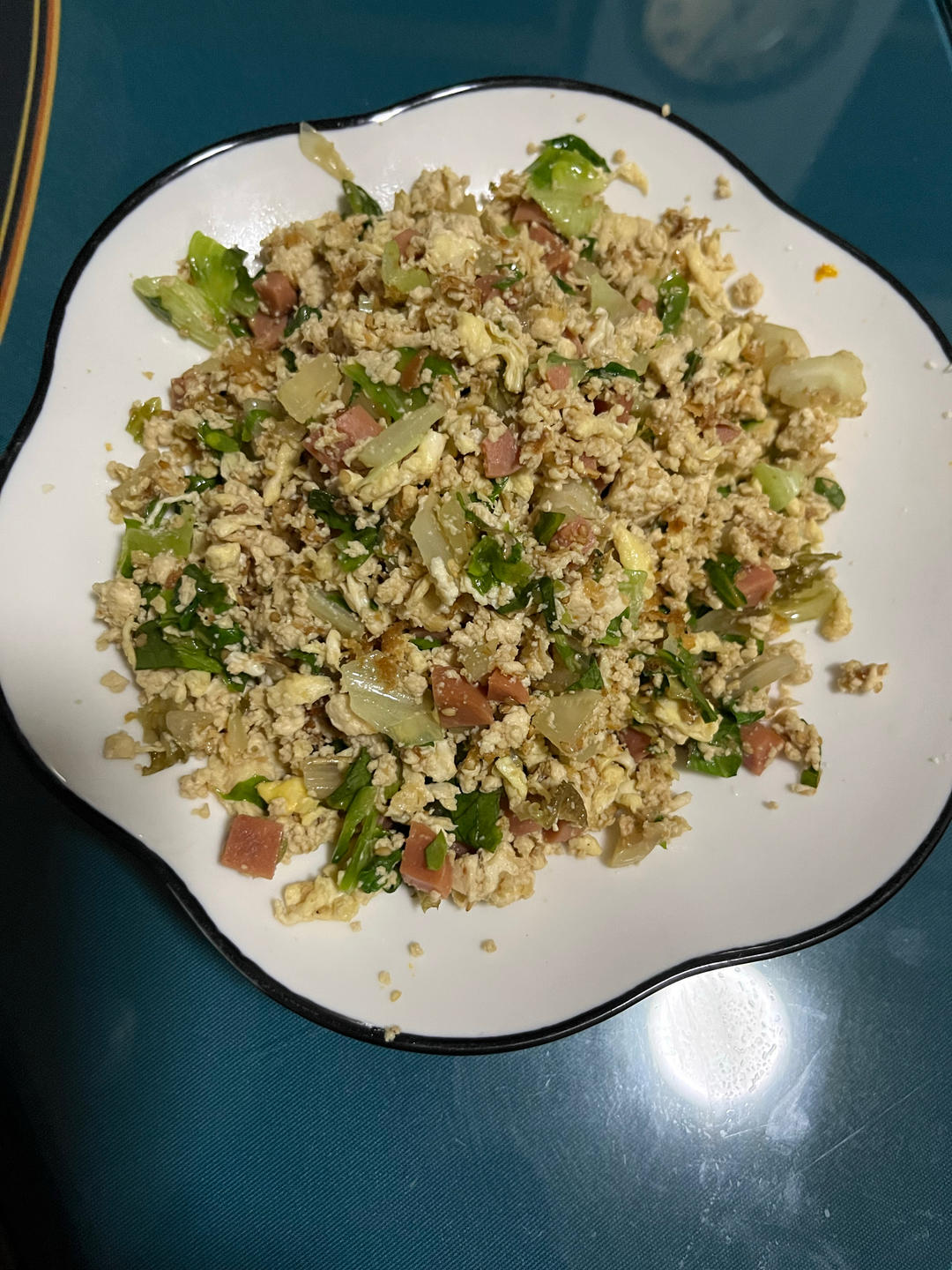 低卡饱腹的减脂餐——无米豆腐炒蛋