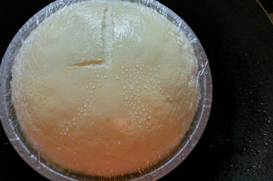 水嫩烫面蒸蛋糕