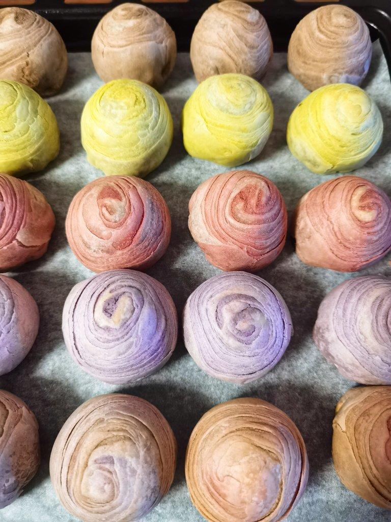 彩色蛋黄酥螺旋酥