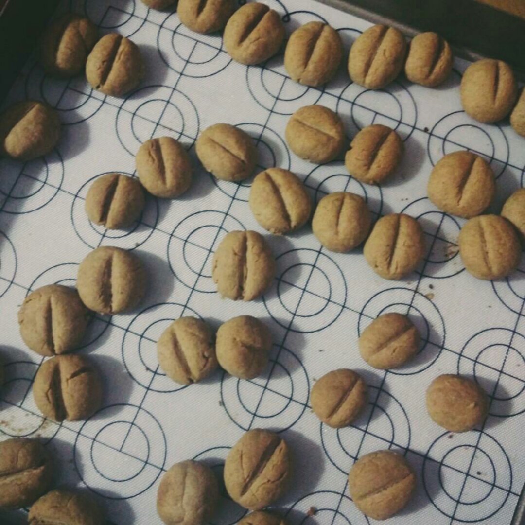 【咖啡豆豆饼干】简单的硬饼干