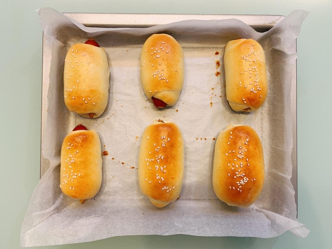 迷你肠仔包(手工揉面)