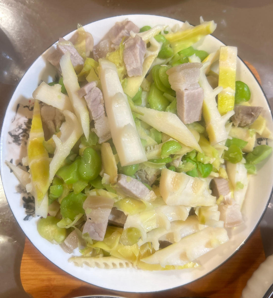 蚕豆咸肉焖春笋/春三鲜