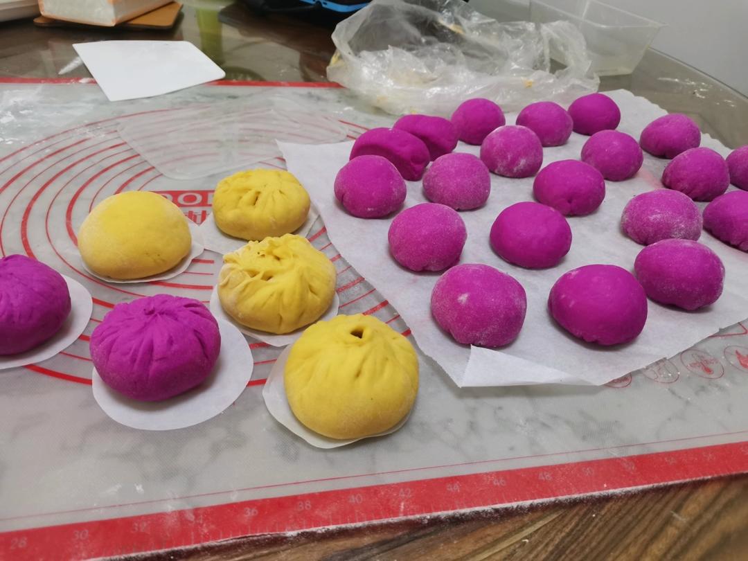 不变色的火龙果小馒头 *花儿馒头159