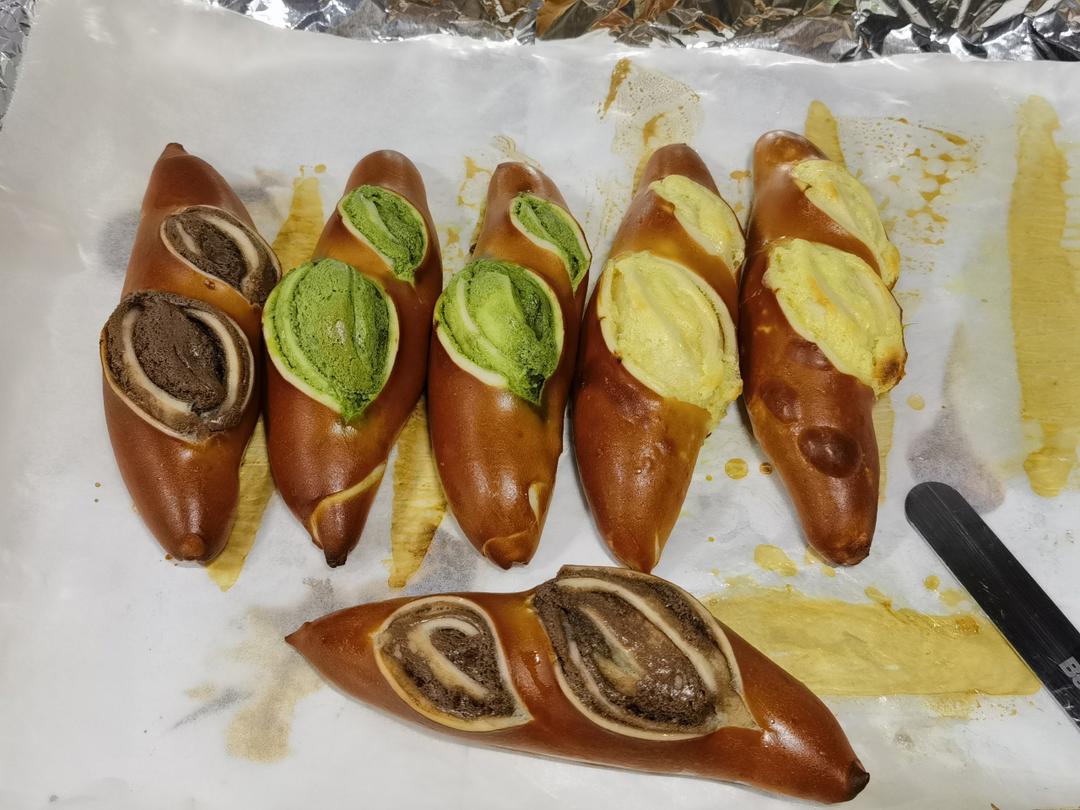 一个面团三种口味碱水包