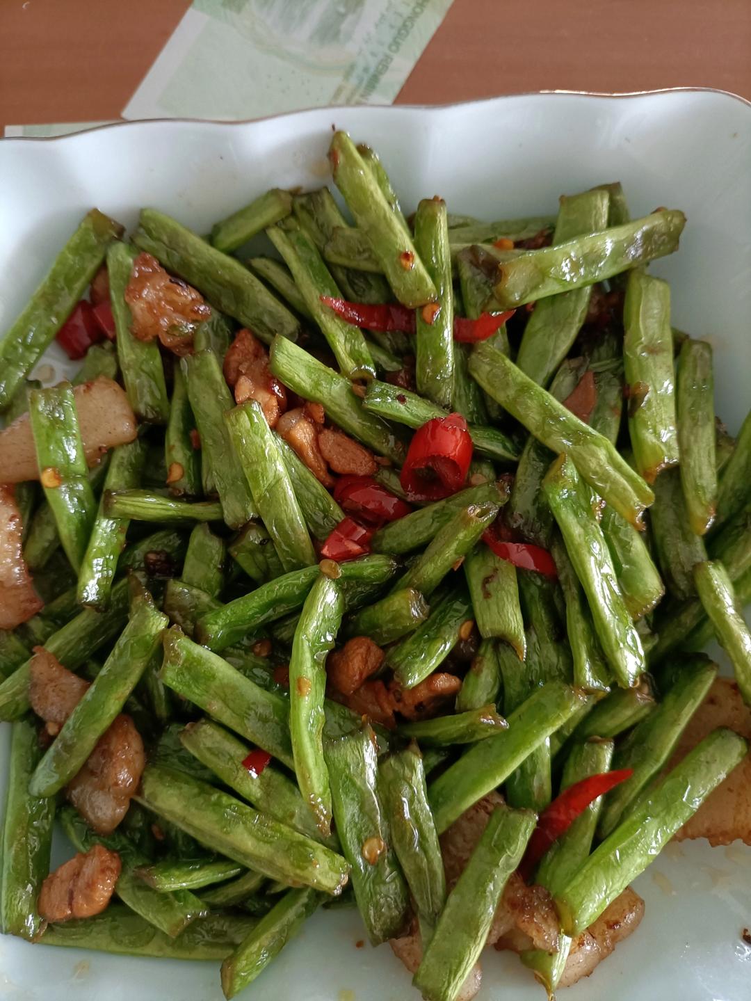 家常四季豆炒肉