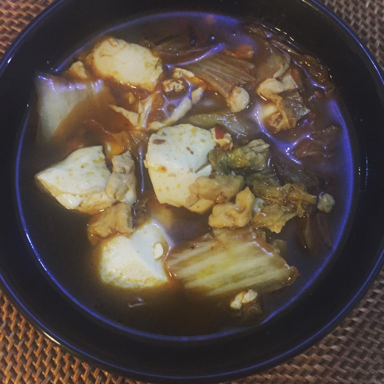 豆腐海鲜酸辣汤