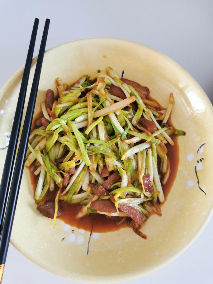蒜苗炒肉