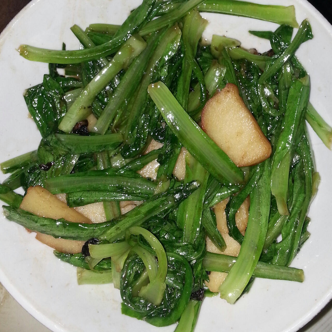 鱼丸油麦菜
