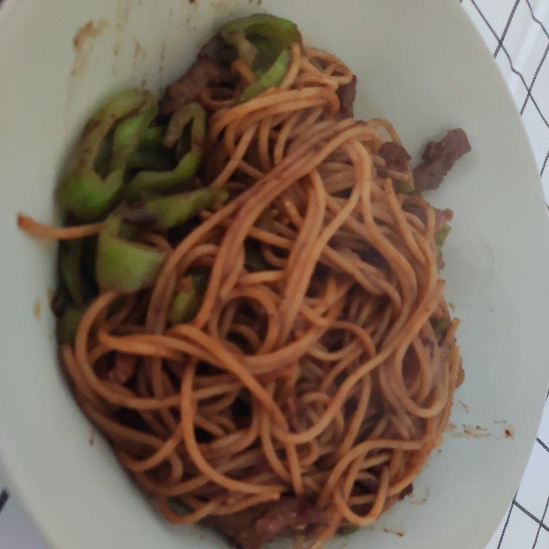 味道不输西餐厅的黑椒牛柳意面