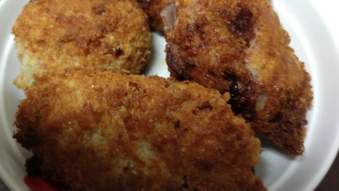 爆浆芝士可乐饼