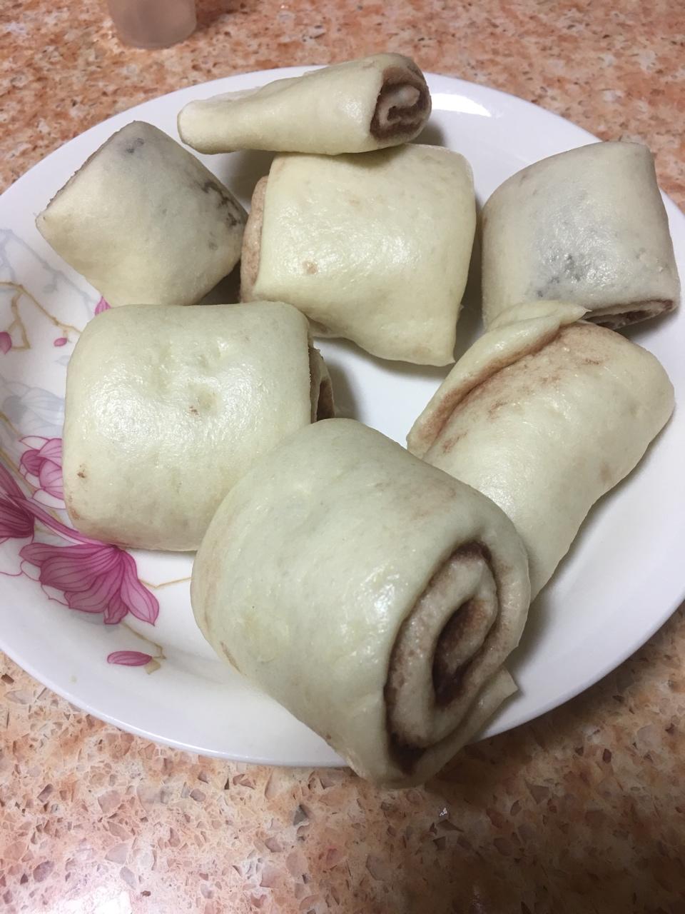 红豆沙馒头卷
