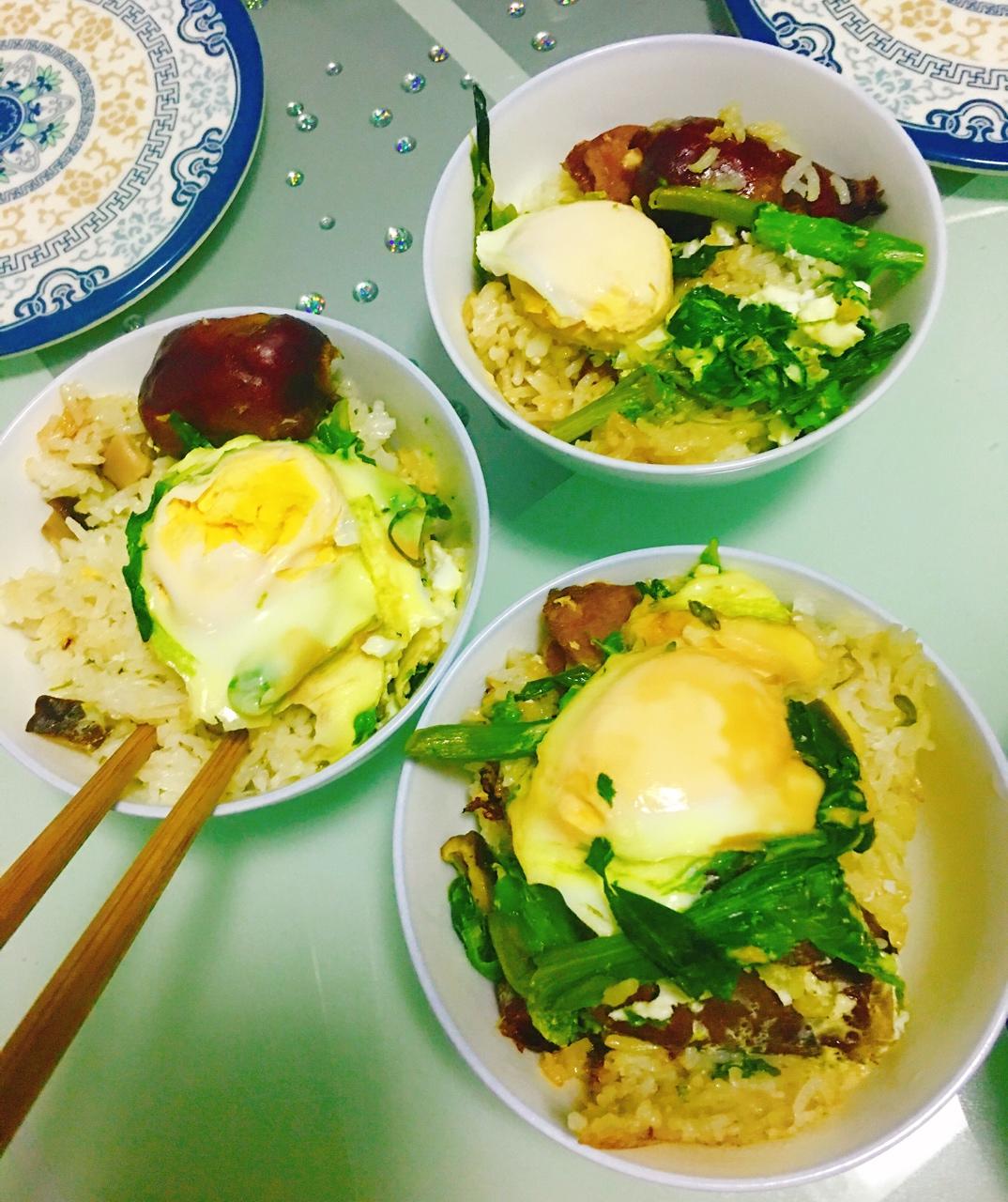 【电饭煲腊肠煲仔饭】