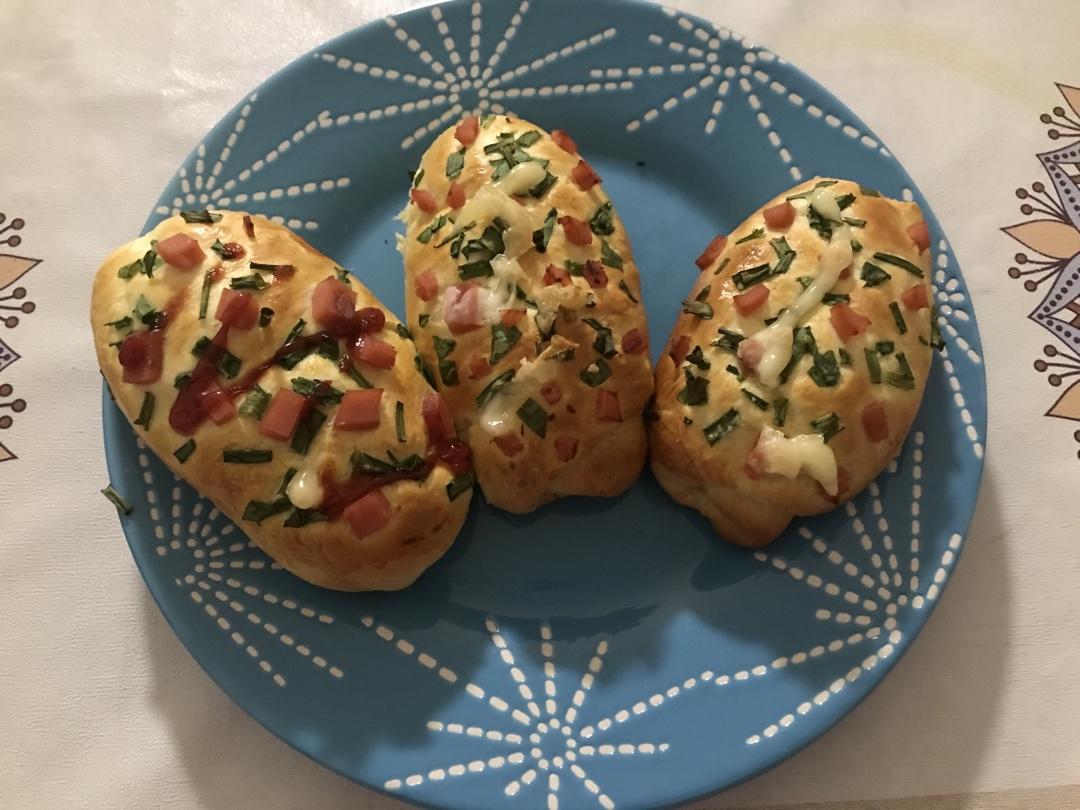 香葱火腿肉松面包