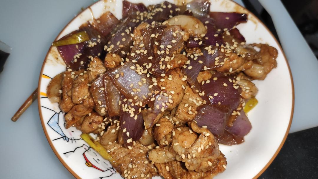洋葱炒猪肉