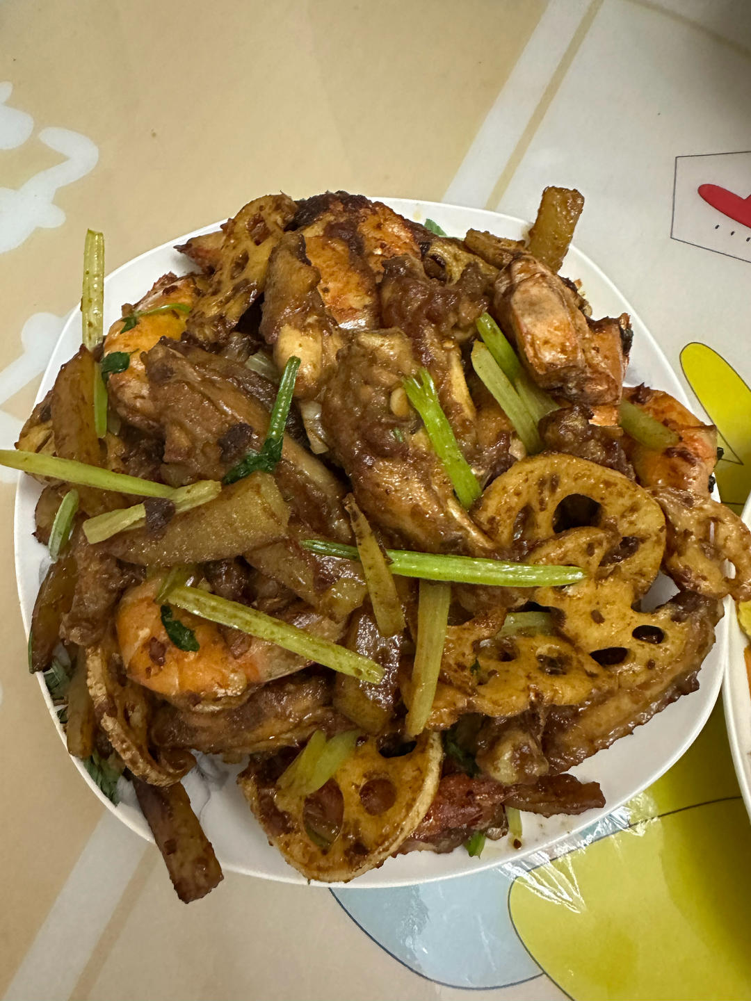 干锅鸡翅香辣虾🍤