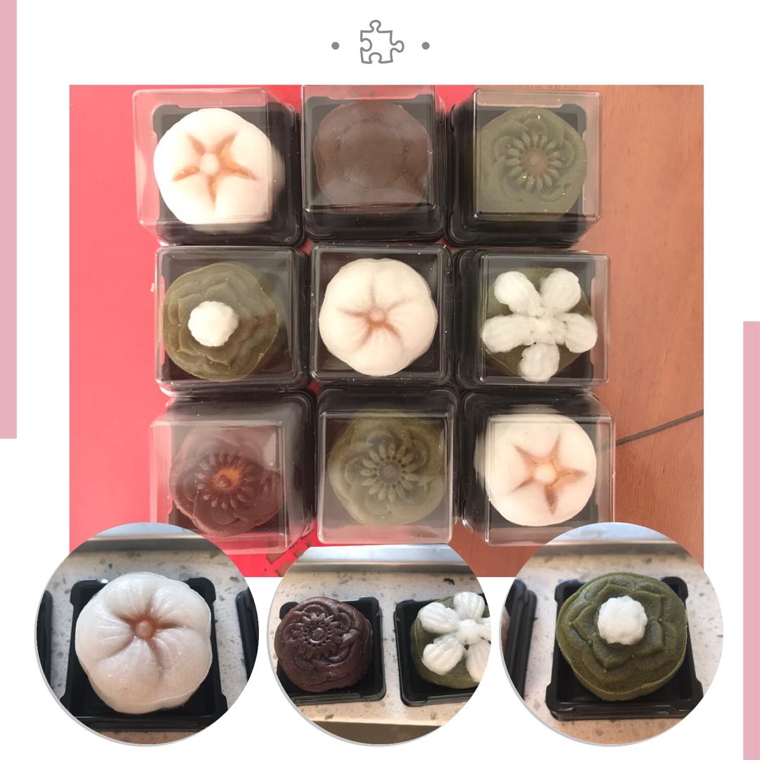 流心奶黄冰皮月饼（内有视频链接）