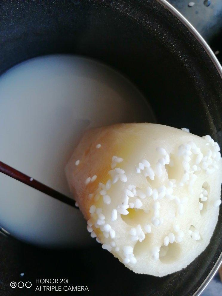 秘制桂花糯米藕🌼                             &红糖糯米藕水