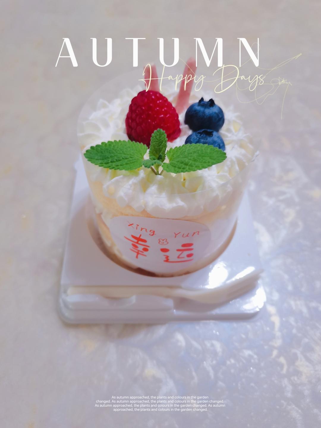 水果巧克力小蛋糕