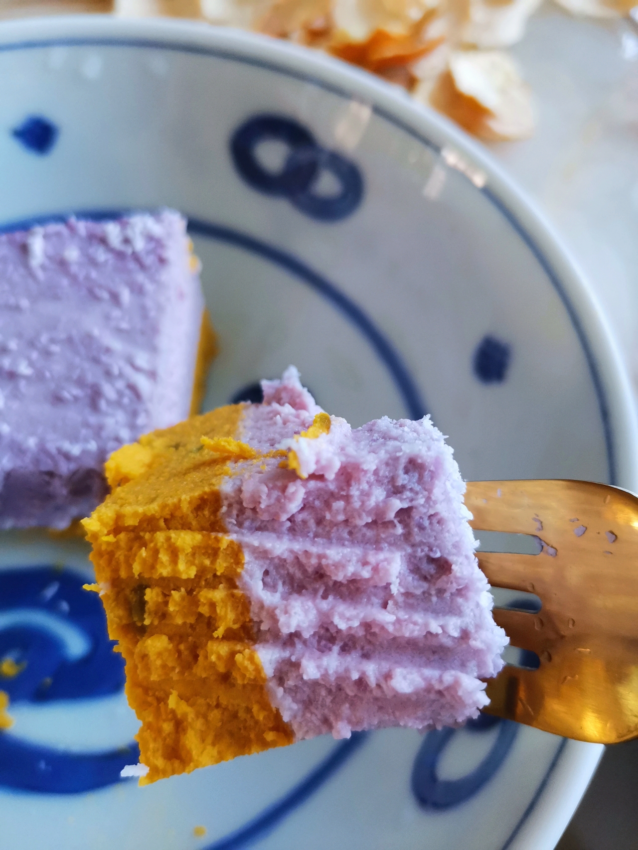 南瓜紫薯生日蛋糕，每年更新（原食）