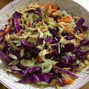 紫甘蓝鸡胸肉沙拉的做法 步骤2