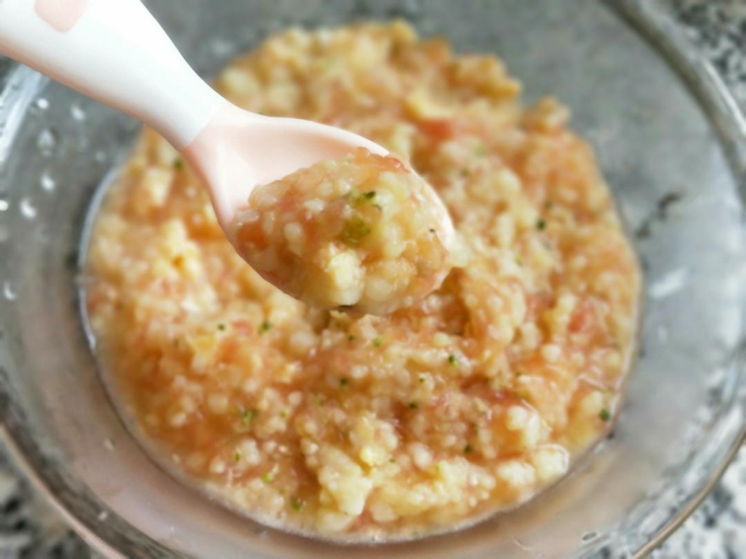 小米番茄鸡蛋疙瘩汤的做法